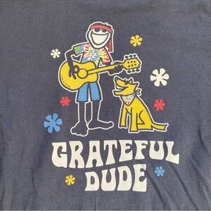 Life Is Good Grateful Dude T-Shirt Mens Size Large Blue Grateful Dead